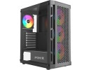 Корпус ATX Без БП Project X Viper (Tempered Glass, 2xUSB 2.0, 1xUSB-A 3.2 5Гбит/с, 4x120mm FAN(4 ARGB Fan included), HD Audio+Mic, 2x3.5", 2x2.5", VGA MAX 330mm, CPU MAX 160mm, пылевые фильтры) Black 